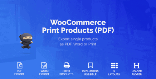 WooCommerce Print Products (PDF)