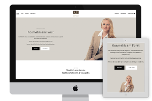 Webdesign für Fachkosmetikerin & Visagistin