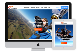 Skytandem Tandemsprung Website Redesign