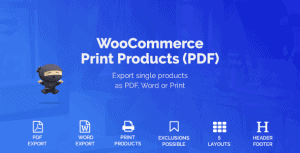 WooCommerce Print Products (PDF)