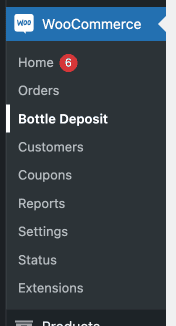 bottle deposit in WooCommerce settings